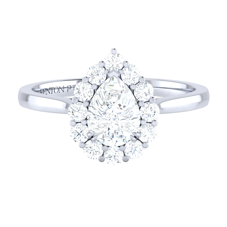 Naturally Mined Diamond Mayfair Platinum Ring (IGI 627420343)