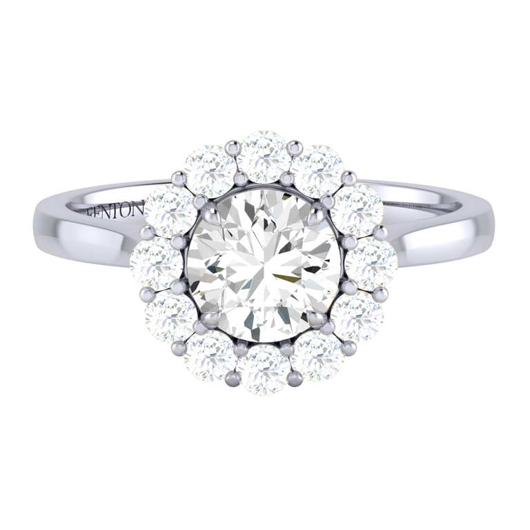 Naturally Mined Diamond Mayfair Platinum Ring (GIA 6455414265)