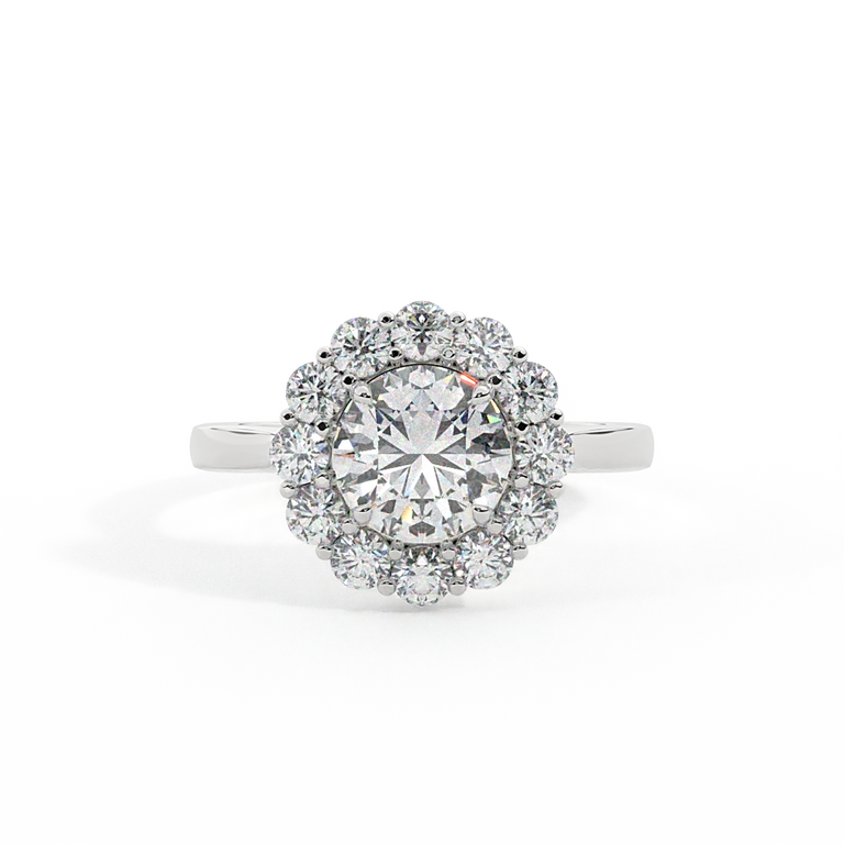Lab Grown Diamond Mayfair Round Cut Diamond Platinum Ring