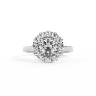 Lab Grown Solar Diamond Mayfair Round Cut Diamond Platinum Ring