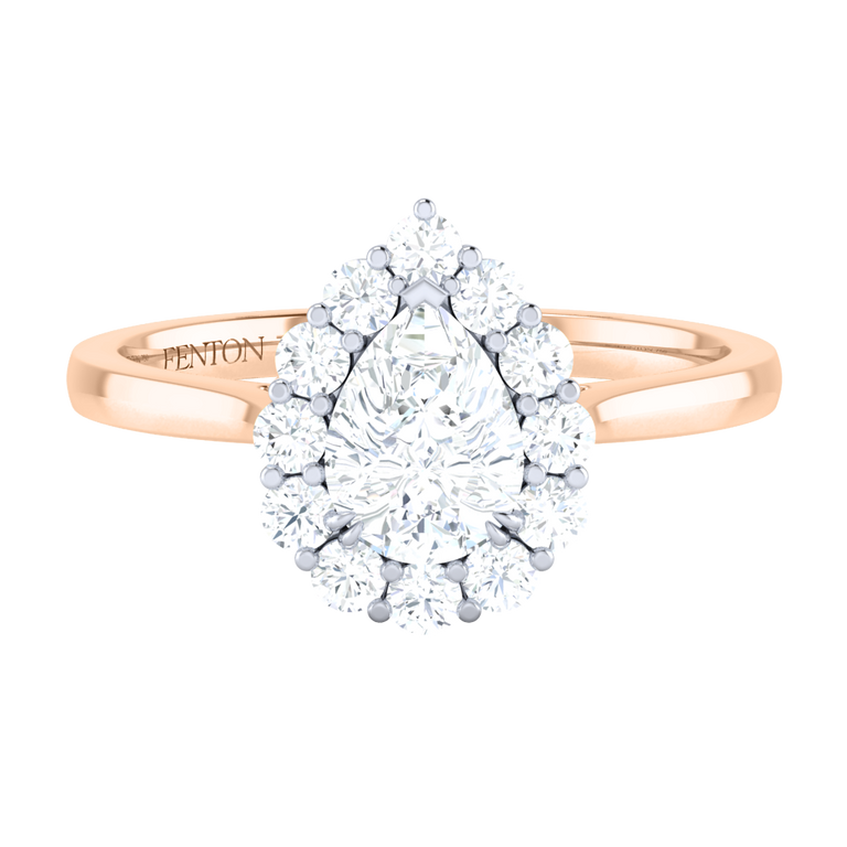 Naturally Mined Diamond Mayfair 18K Rose Gold Ring (IGI 627420343)