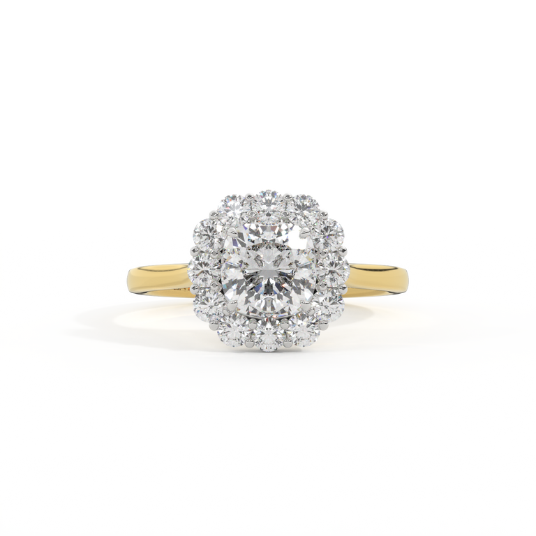 Naturally Mined Diamond Mayfair 18K Yellow Gold Ring (GIA 2526490044)
