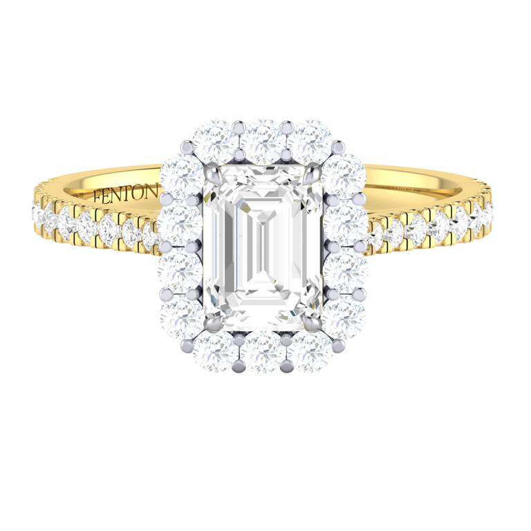 Naturally Mined Diamond Mayfair 18K Yellow Gold Ring (Diamond Pavé) (GIA 1508963177)