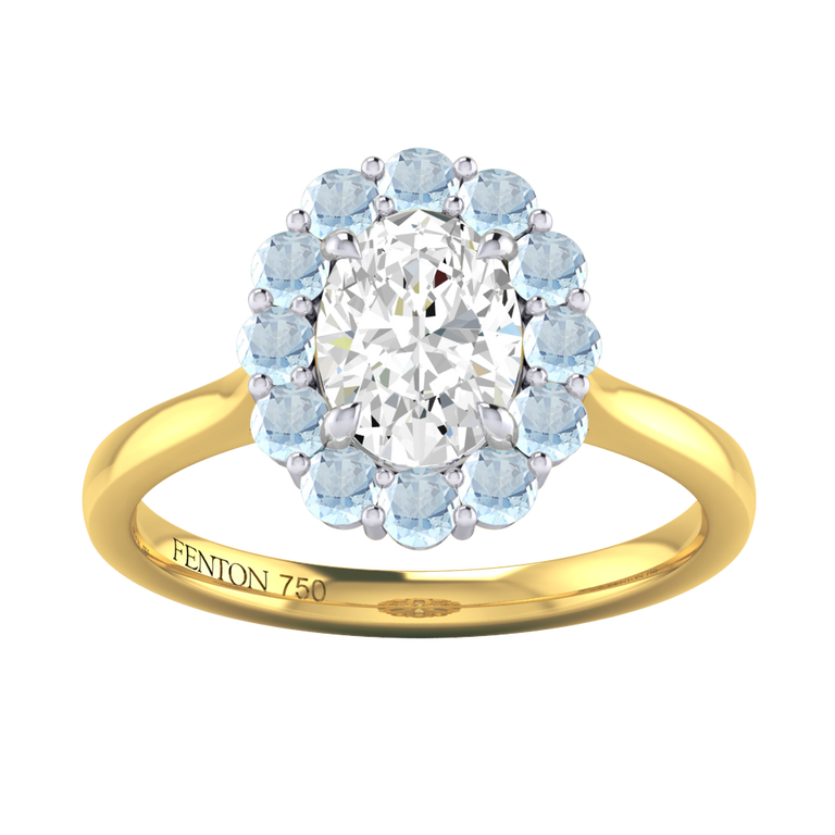 Naturally Mined Diamond Mayfair 18K Yellow Gold Ring (GIA 1417657295)