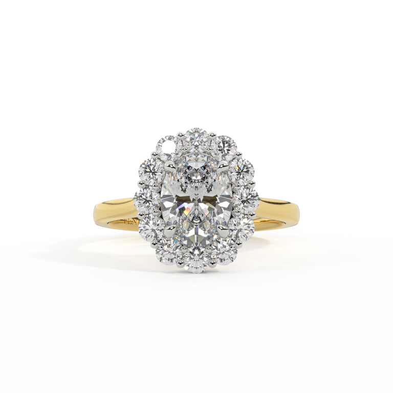 Treasure Box Lab Grown Mayfair Oval Diamond 18k Yellow Gold 1.5ct