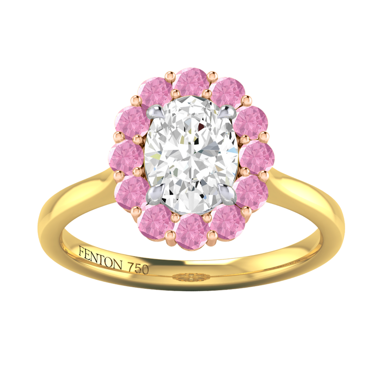 Naturally Mined Diamond Mayfair 18K Yellow Gold Ring (GIA 7516008166)