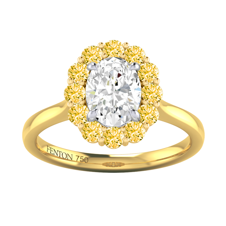 Lab Grown Diamond Mayfair 18K Yellow Gold Ring (NONE 00AB9CB332)