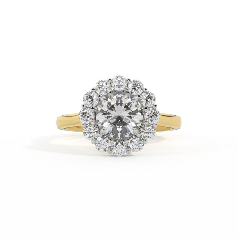 Naturally Mined Diamond Mayfair 18K Yellow Gold Ring (IGI 633473406)