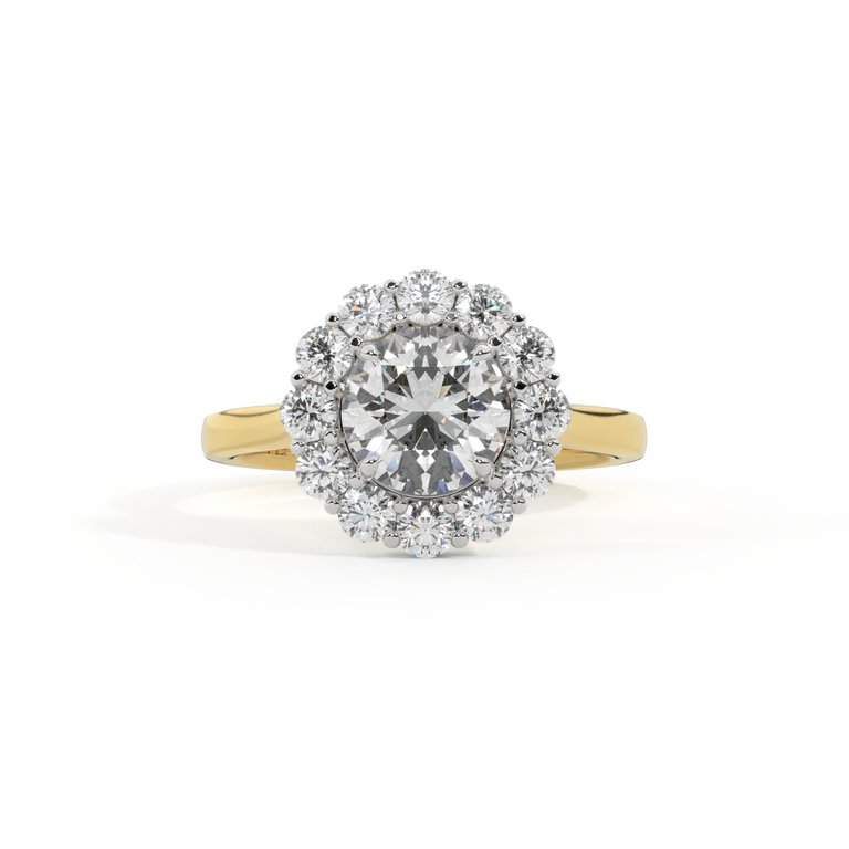 Treasure Box Lab Grown Mayfair Round Diamond 18k Yellow Gold 1ct