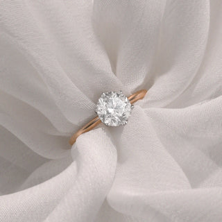 Treasure Box Lab Grown Solitaire Round Cut 18k Yellow Gold 1ct