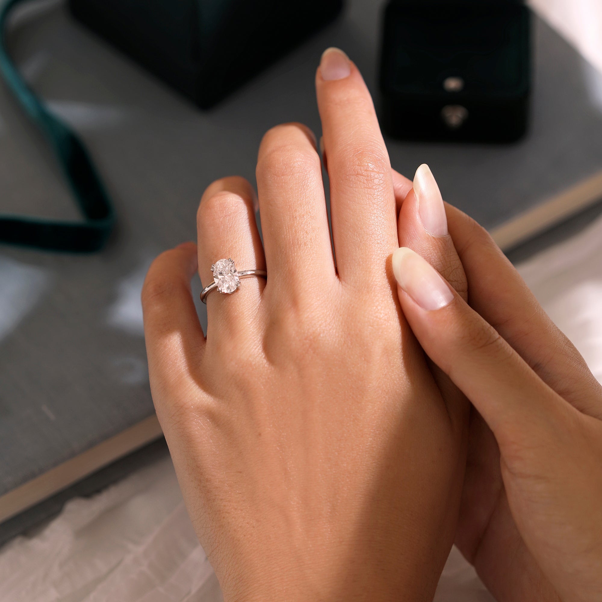 Treasure Box Lab Grown Solitaire Emerald Cut Platinum 1ct – Fenton