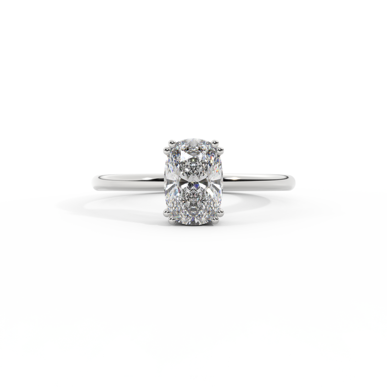 Naturally Mined Diamond Solitaire Platinum Ring (HRD 220000127780)