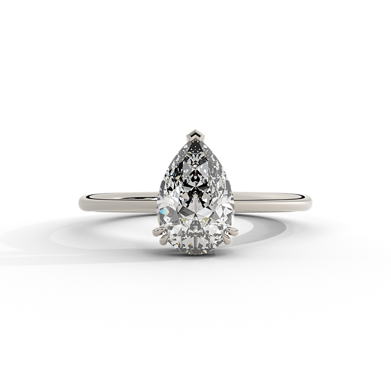 Naturally Mined Diamond Solitaire Platinum Ring (GIA 1559695492)