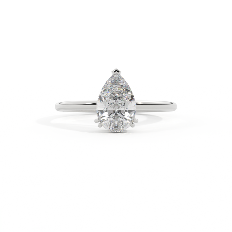 Lab Grown Diamond Solitaire Platinum Ring (IGI LG665441859)