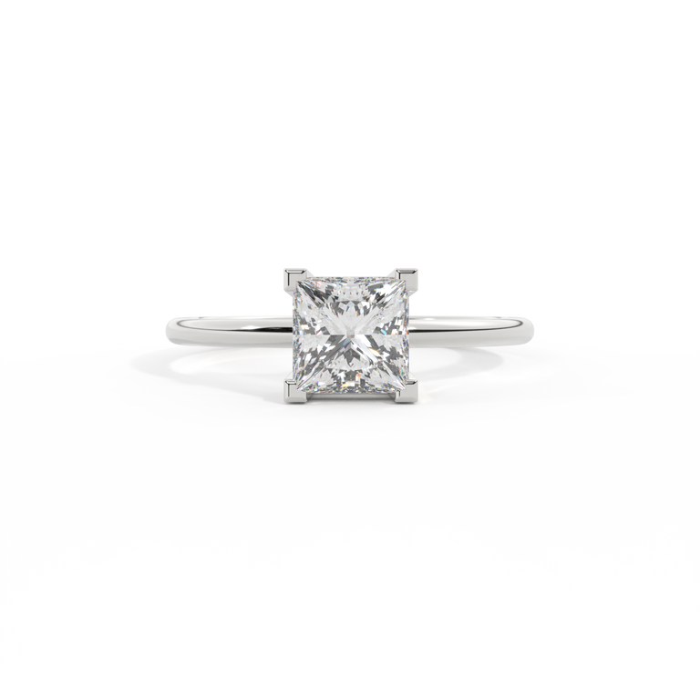 Naturally Mined Diamond Solitaire Platinum Ring (GIA 2494078220)