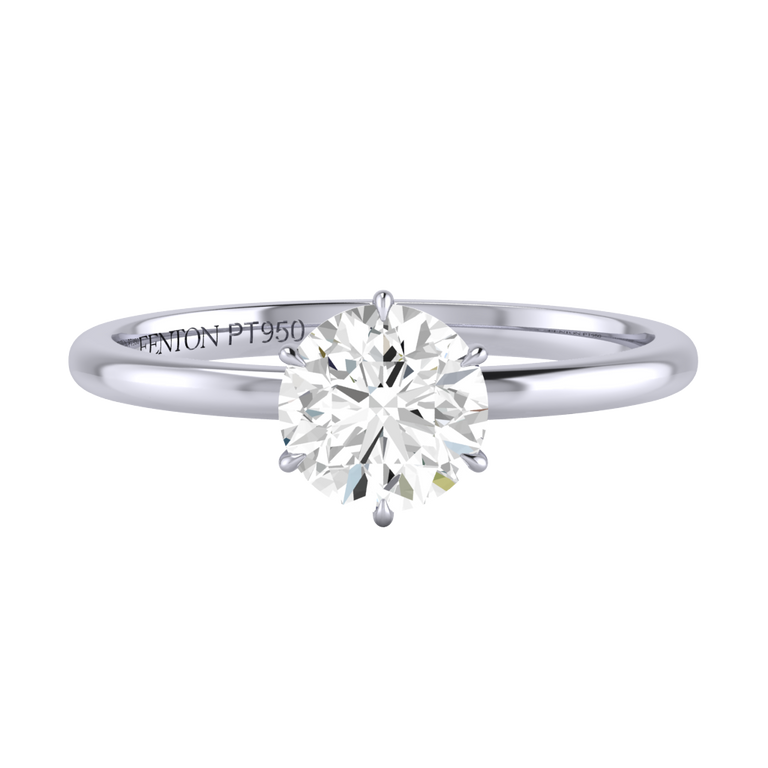 Naturally Mined Diamond solitaire Ring (GIA 6461301767)