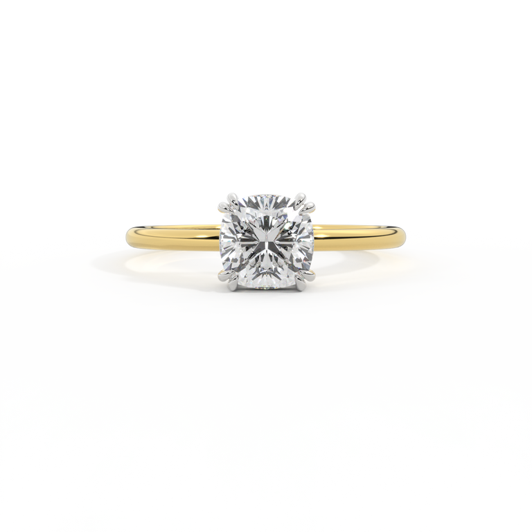 Naturally Mined Diamond Solitaire 18K Yellow Gold Ring (GIA 1439521977)