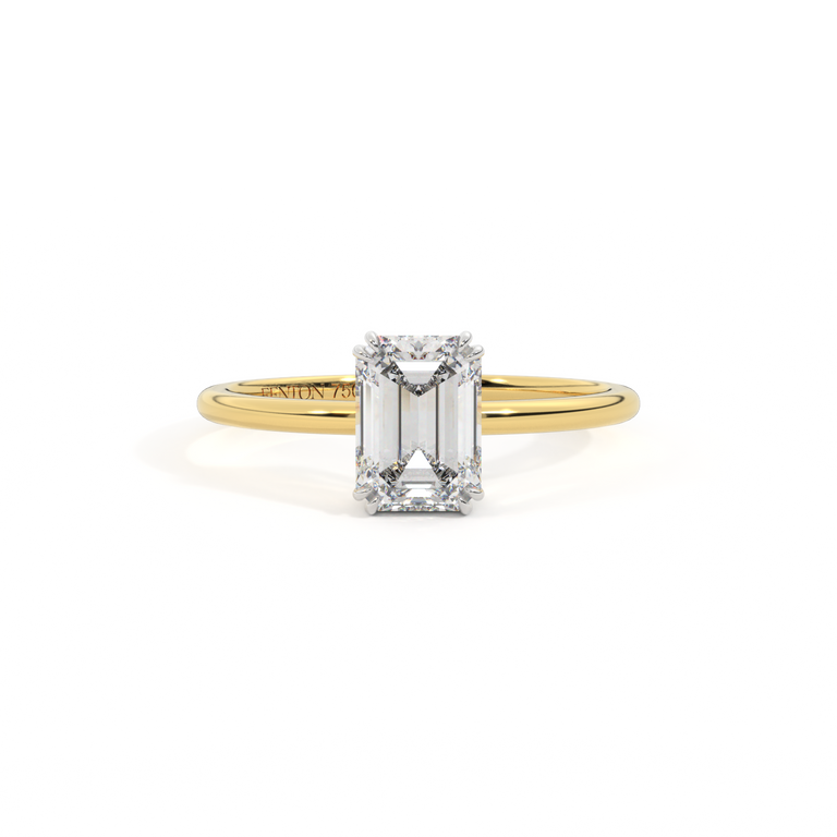 Naturally Mined Diamond Solitaire 18K Yellow Gold Ring (GIA 1439172310)