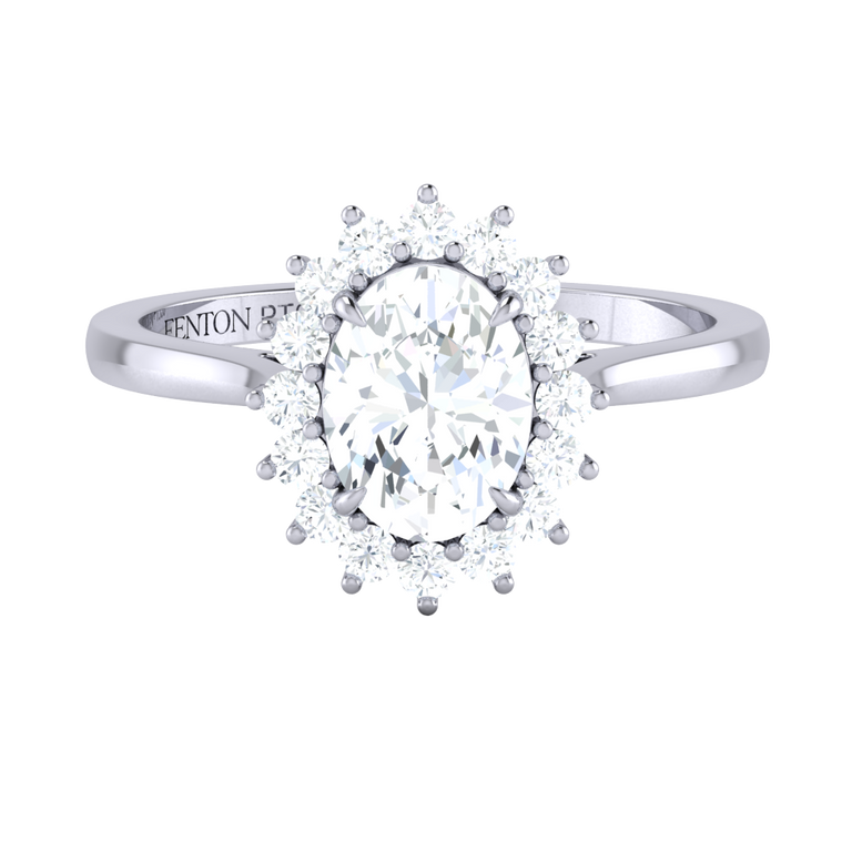 Naturally Mined Diamond Star Platinum Ring (GIA 2504176805)