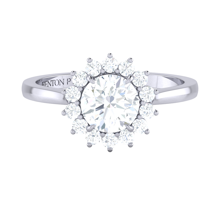 Naturally Mined Diamond Star Platinum Ring (GIA 6455414265)