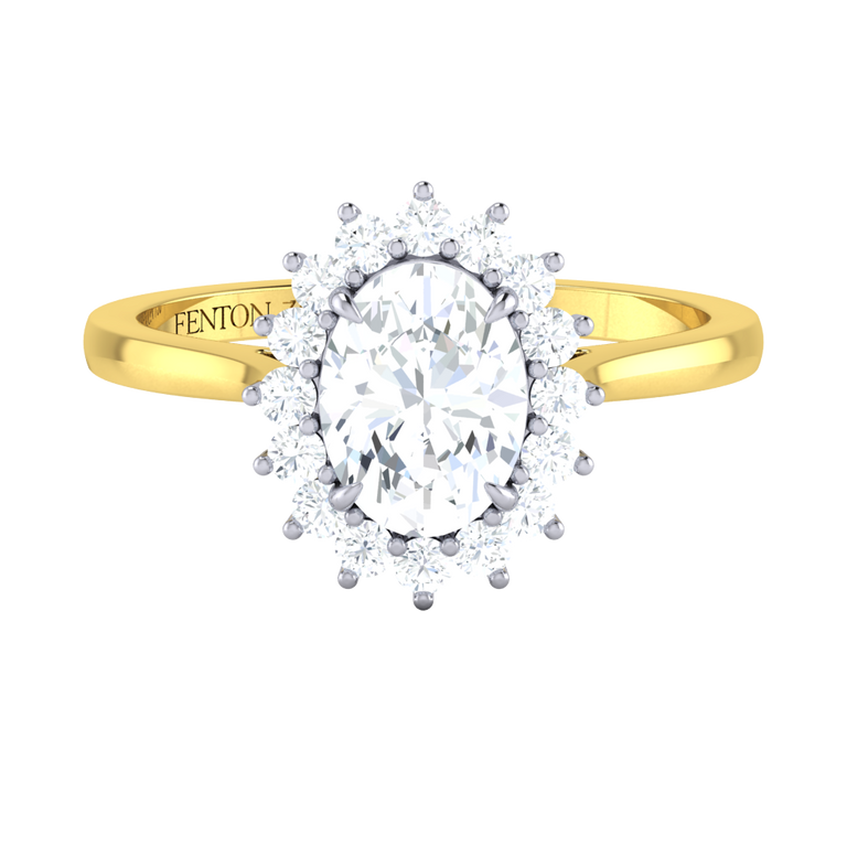 Naturally Mined Diamond Star 18K Yellow Gold Ring (GIA 2508290667)