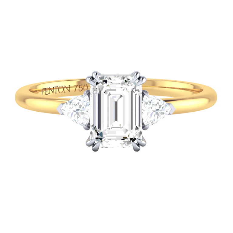 Naturally Mined Diamond trilogy Ring (GIA 6485972927)