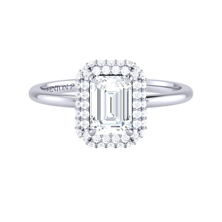 Lab Grown Diamond Vintage Platinum Ring (IGI LG705508592)