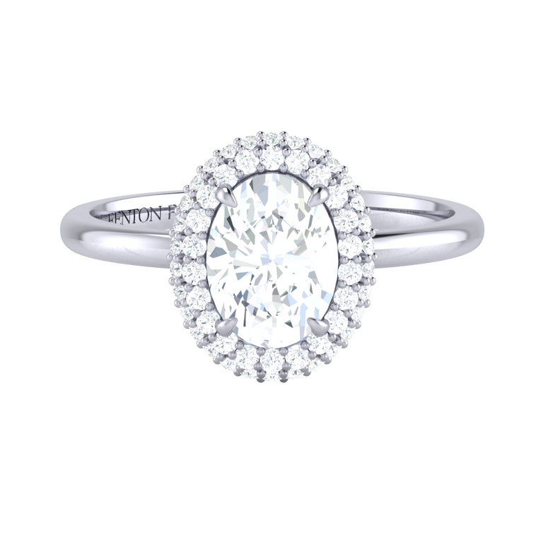 Lab Grown Diamond Vintage Platinum Ring (IGI LG719515529)