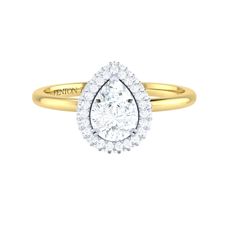 Lab Grown Diamond Vintage 18K Yellow Gold Ring (IGI LG538275539)