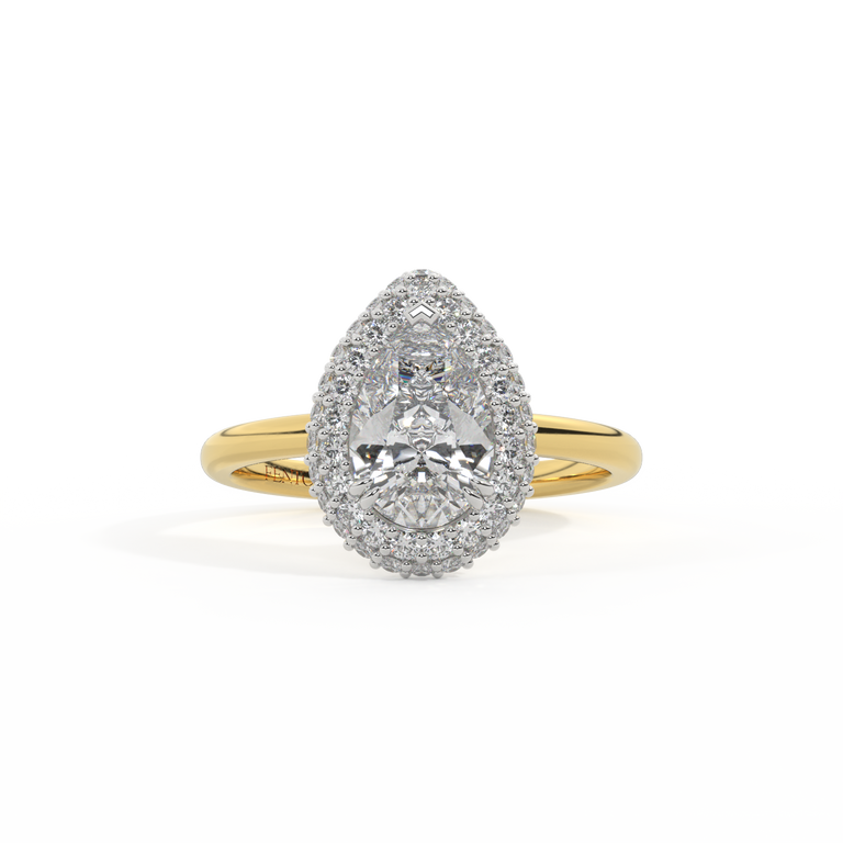 Naturally Mined Diamond Vintage 18K Yellow Gold Ring (GIA 6461836894)