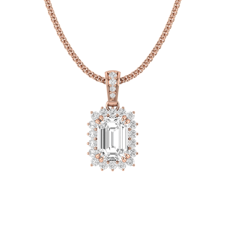 Star Solar Diamond Pendant Necklace