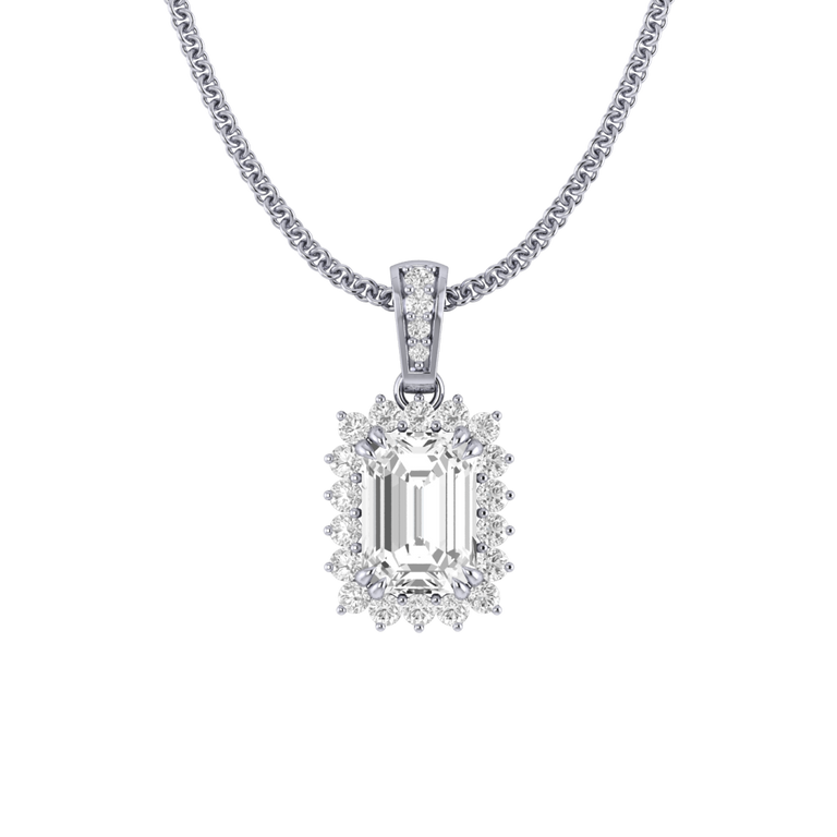 Star Solar Diamond Pendant Necklace
