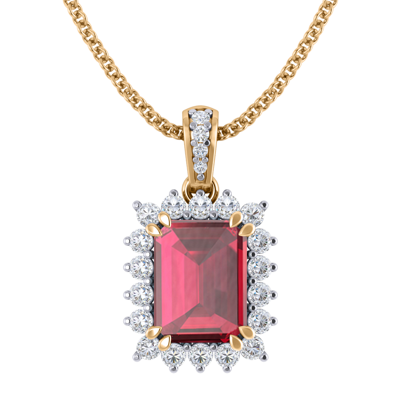 Star Ruby Pendant Necklace