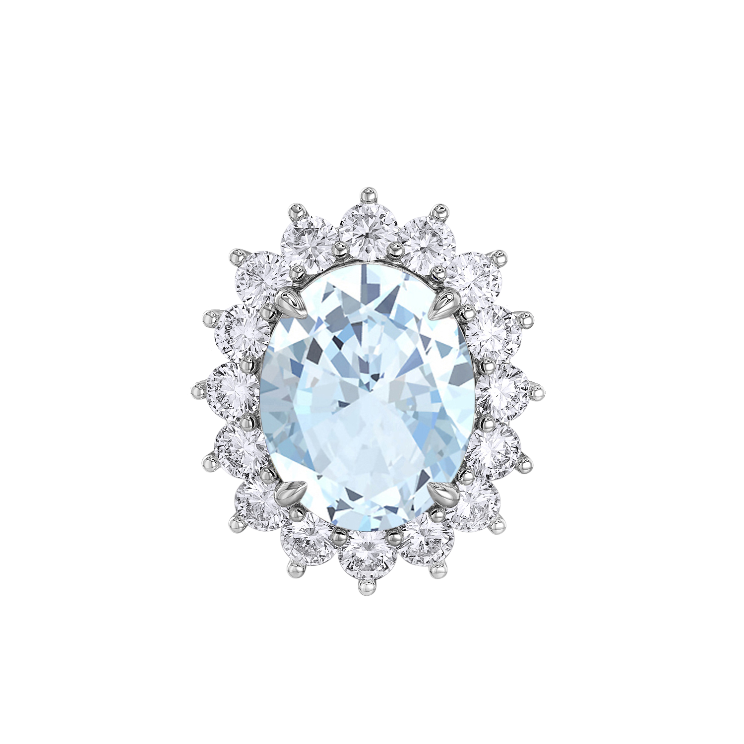 Aquamarine best sale platinum ring