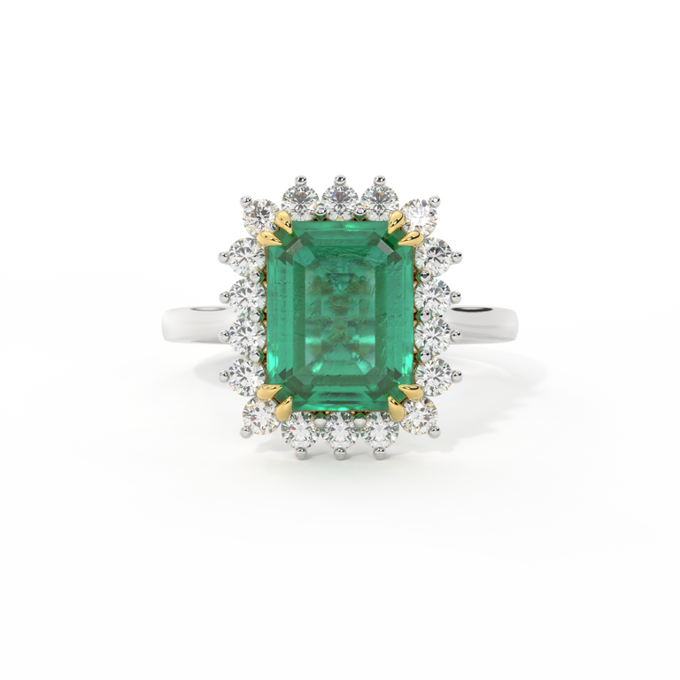 Star Emerald Emerald Platinum Ring