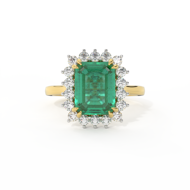 Star Emerald Emerald 18K Yellow Gold Ring