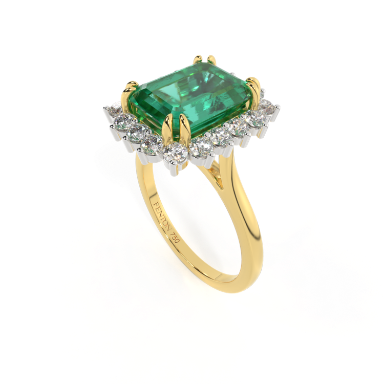 Star Emerald Emerald 18K Yellow Gold Ring