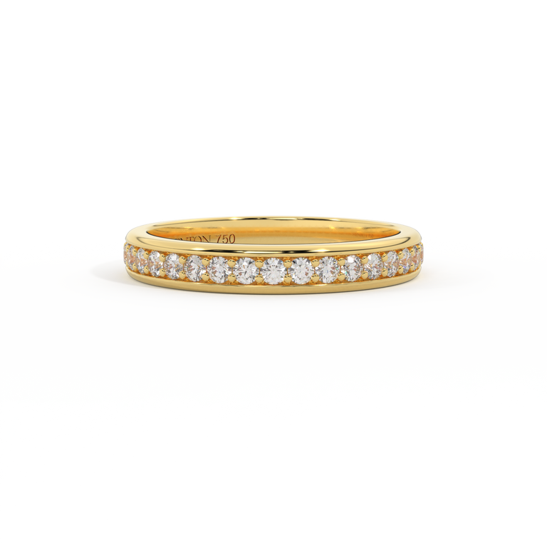 The Symphony, Naturally Mined Diamond, 18K Yellow Gold Ring