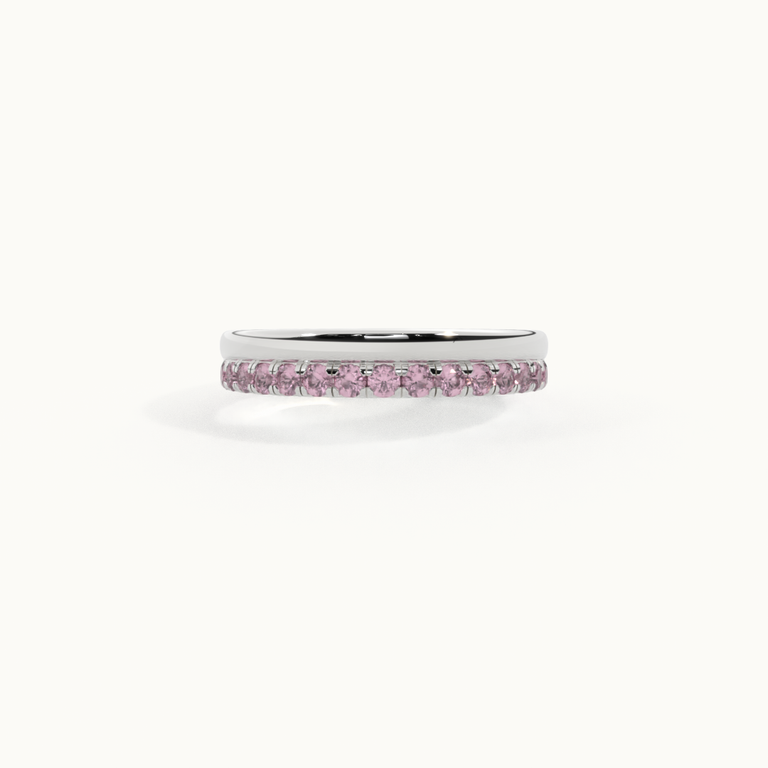 The Juliet Band, Pink Sapphire, Platinum Ring