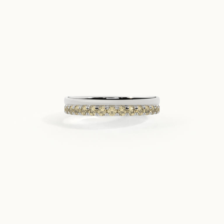 The Juliet Band, Yellow Sapphire, Platinum Ring