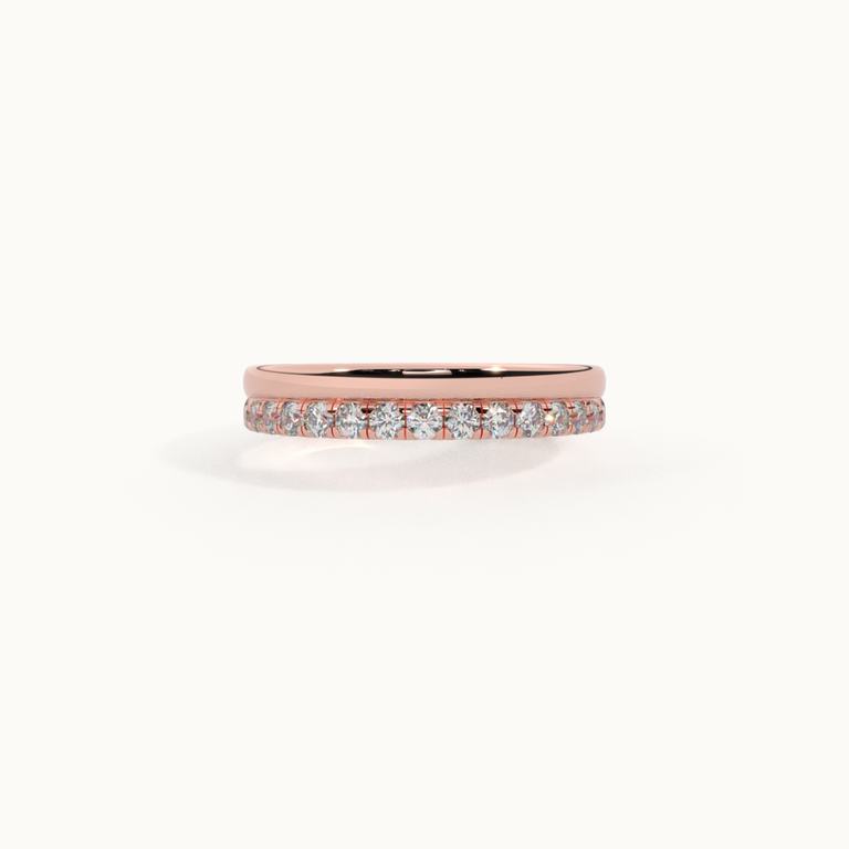 The Juliet Band, Lab Grown Diamond, 18K Rose Gold Ring