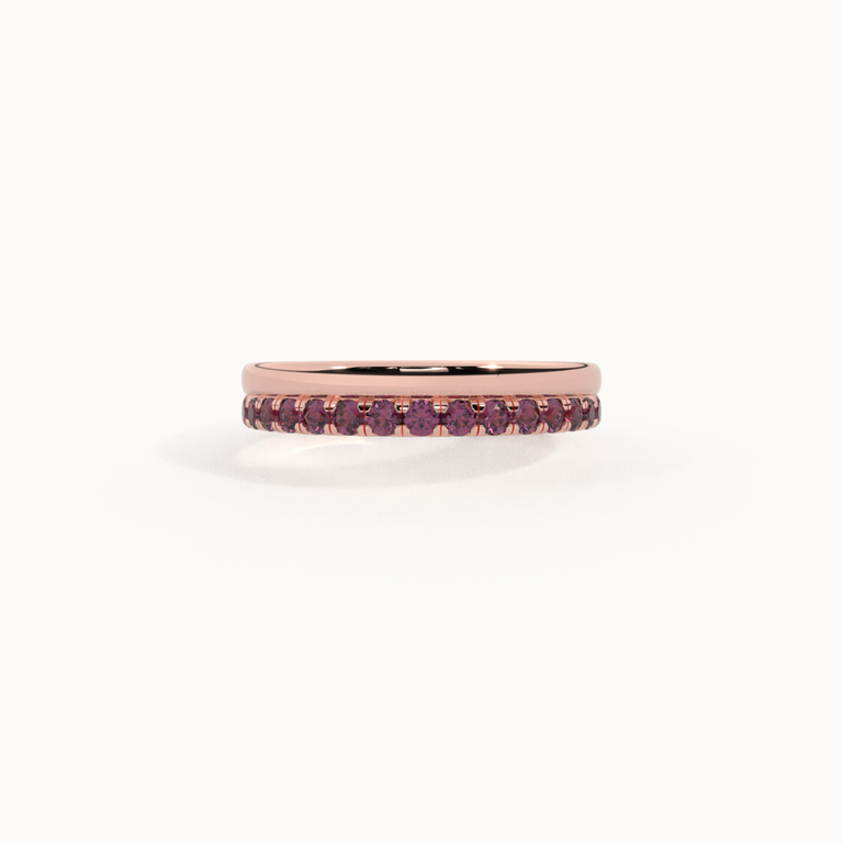 The Juliet Band, Ruby, 18K Rose Gold Ring