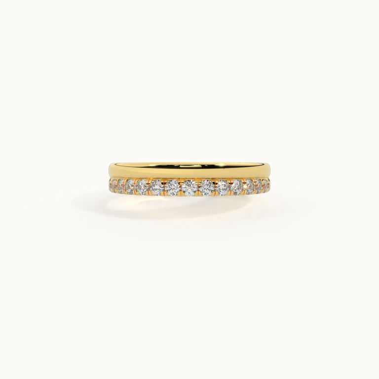 The Juliet Band, Lab Grown Diamond, 18K Yellow Gold Ring