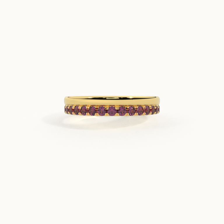 The Juliet Band, Ruby, 18K Yellow Gold Ring