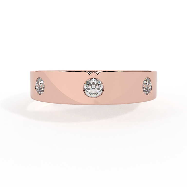 The Three Stone, Lab Grown Diamond, 18K Rose Gold