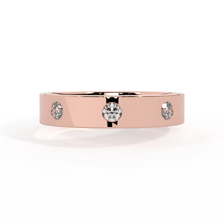 The Three Stone, Lab Grown Diamond, 18K Rose Gold