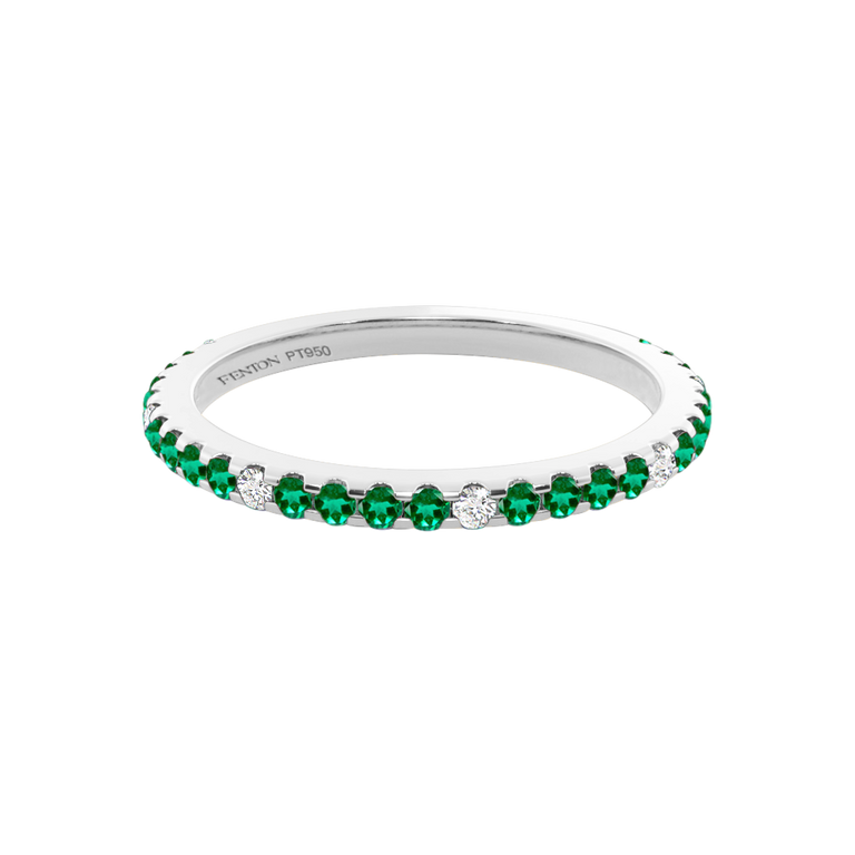The Eternity, Emerald, Platinum Ring
