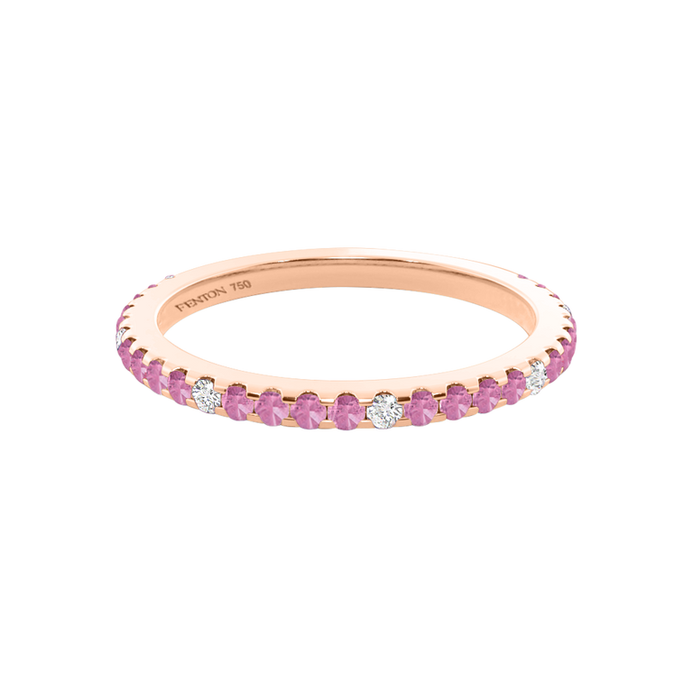 The Eternity, Pink Sapphire, 18K Rose Gold Ring