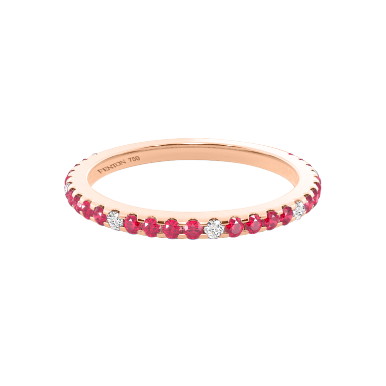 The Eternity, Ruby, 18K Rose Gold Ring