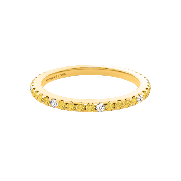 The Eternity, Yellow Sapphire, 18K Yellow Gold Ring